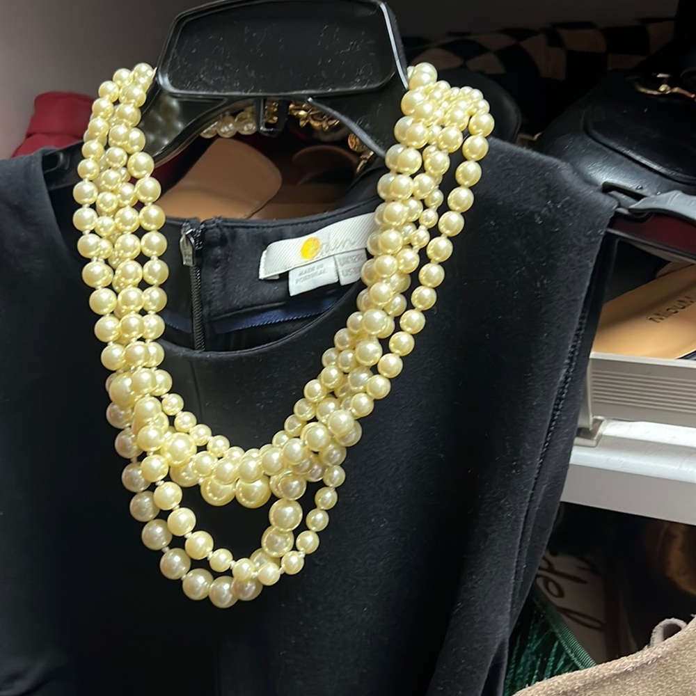 Jcrew classic multi strand pearls
